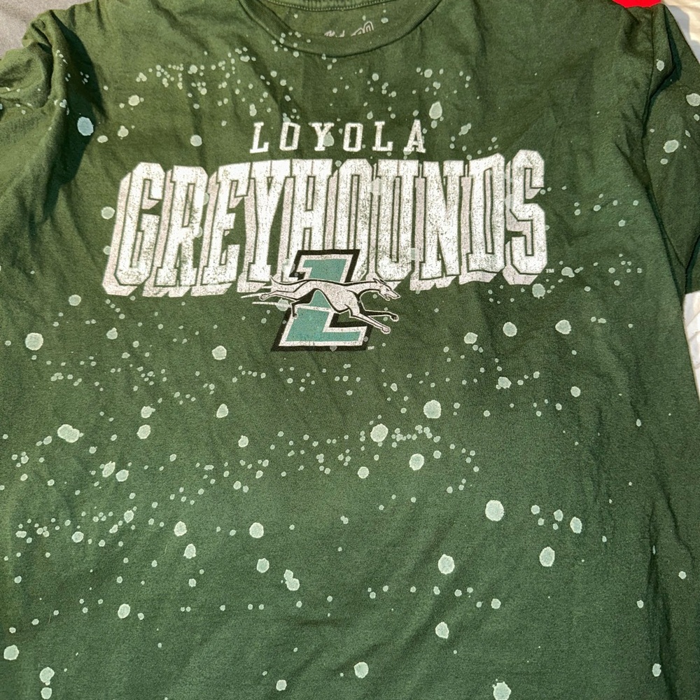 Original Retro Brand Green Loyola Greyhounds Tee